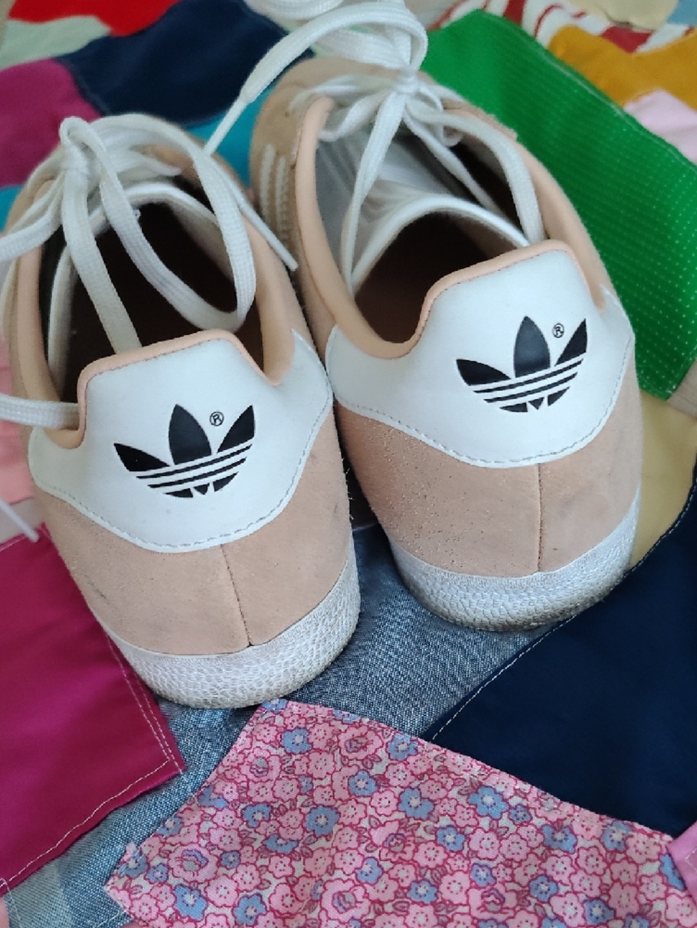 adidas Gazelle Suede Sneakers in Blush Pink & White - Picture 3 of 11